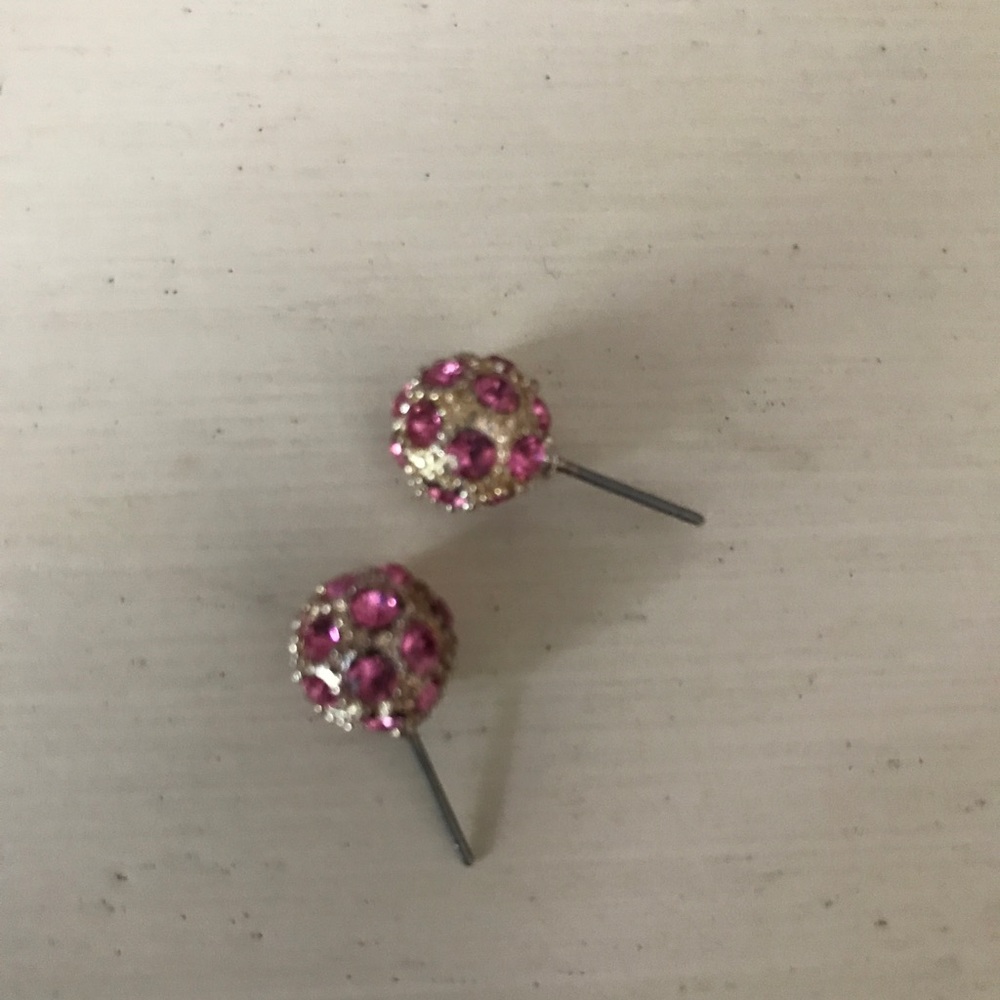 Lilly Pulitzer Pink Ball Earrings